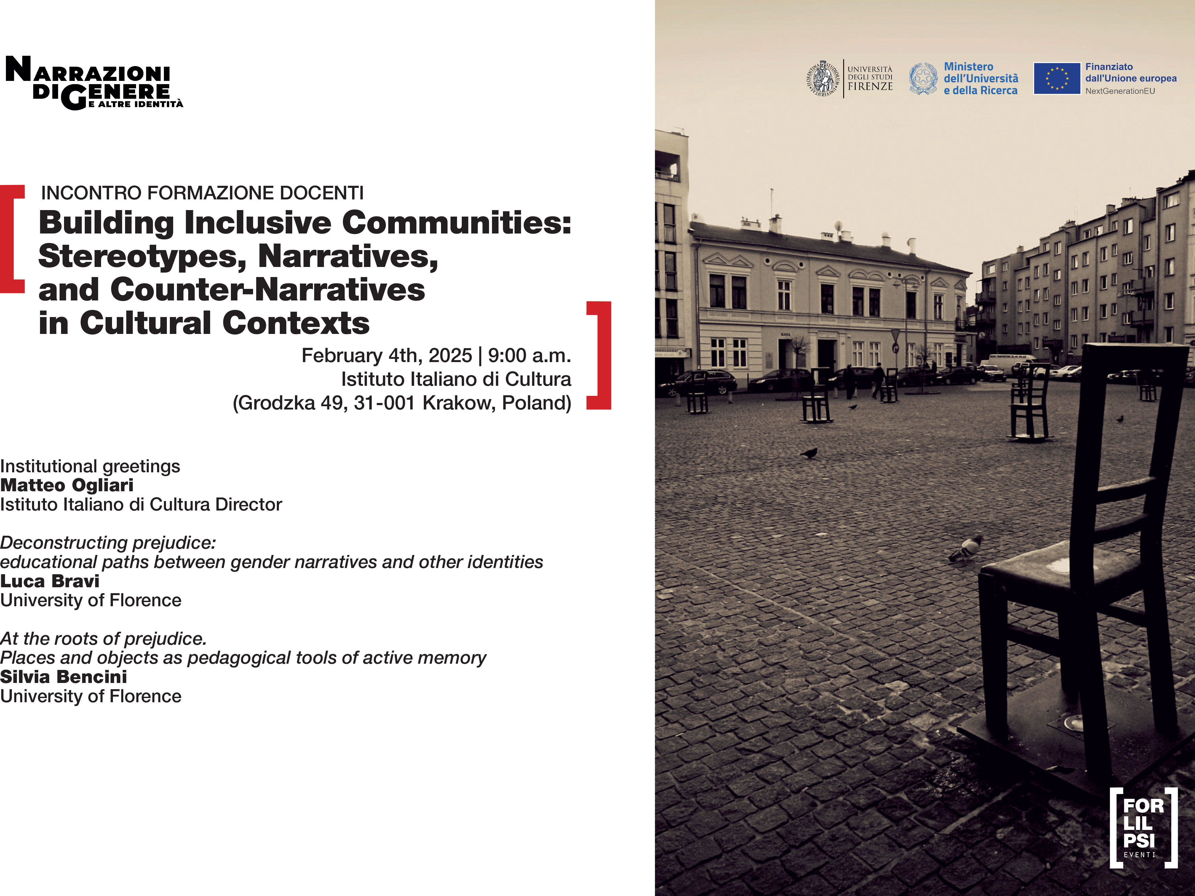 Building Inclusive Communities: Stereotypes, Narratives, and Counter-Narratives in Cultural Contexts
